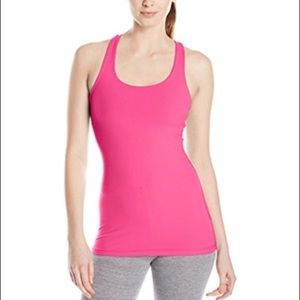 Pink racerback workout top